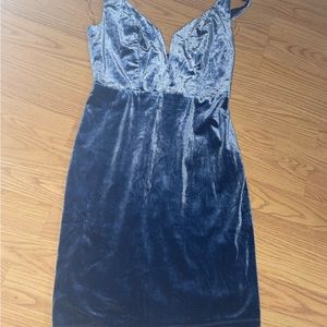 blue sleeveless dress 100% polyester